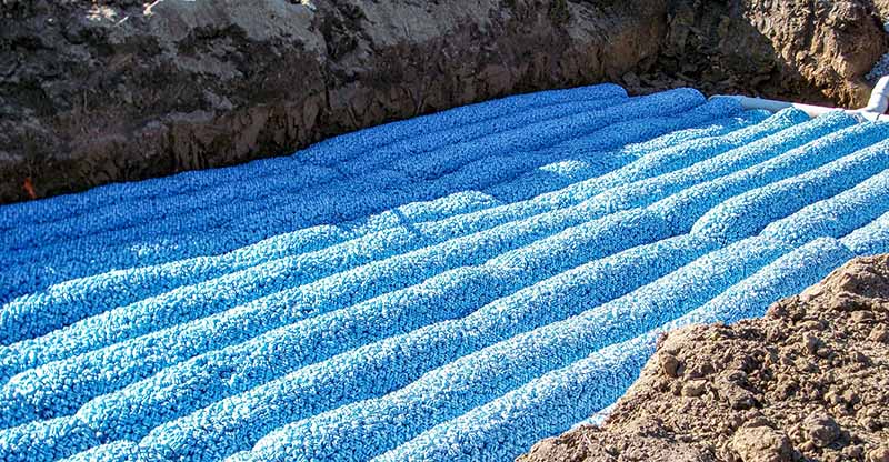 leach field installation